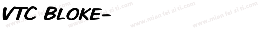 VTC Bloke字体转换